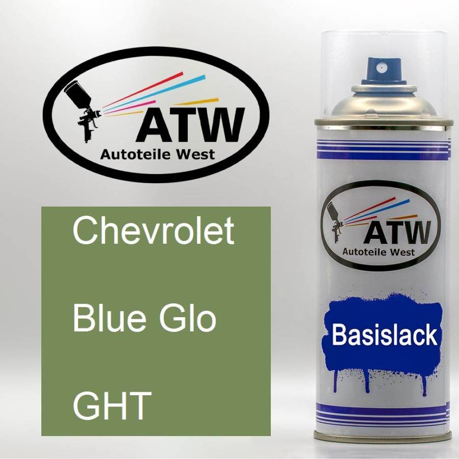 Chevrolet, Blue Glo, GHT: 400ml Sprühdose, von ATW Autoteile West.